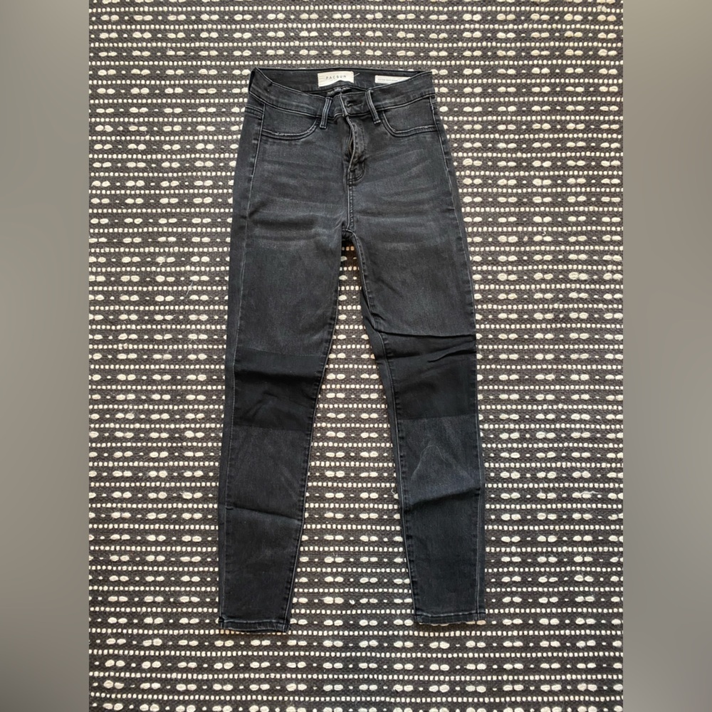 PACSUN women's high rise ankle black jegging jean W24
